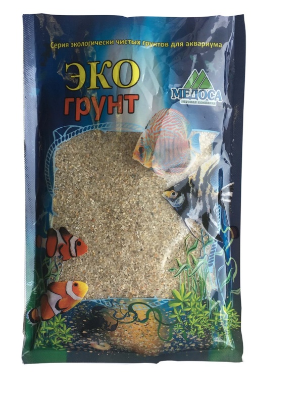 ЭКОГРУНТ 1 кг «Куба-1» кварц окатанный 0,8-1,4 мм