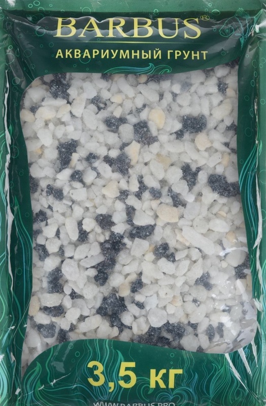 Barbus 3,5 кг Кварц черно-белый 2-4 мм