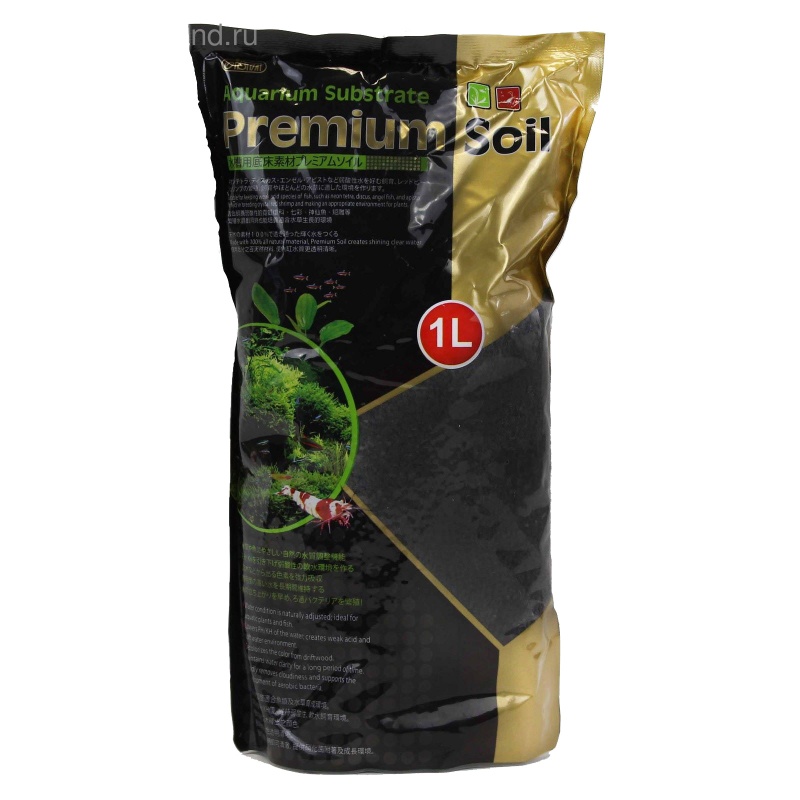 Субстрат 1 л гранулы 1,5-3,5 мм для акв.растений и креветок премиум класса