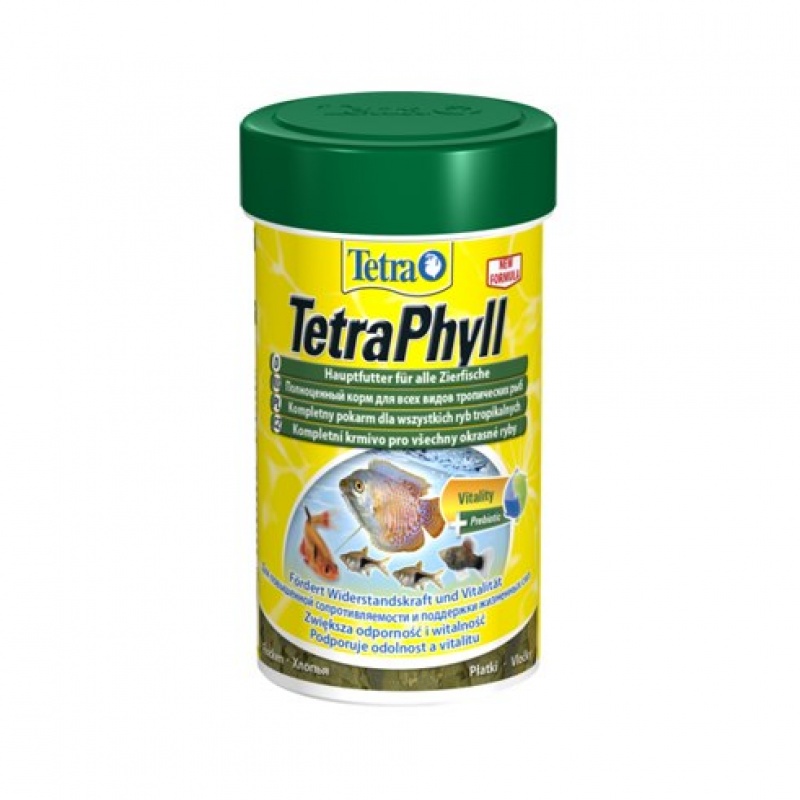 Tetra Phyll 100 мл хлопья д/травоядных рыб