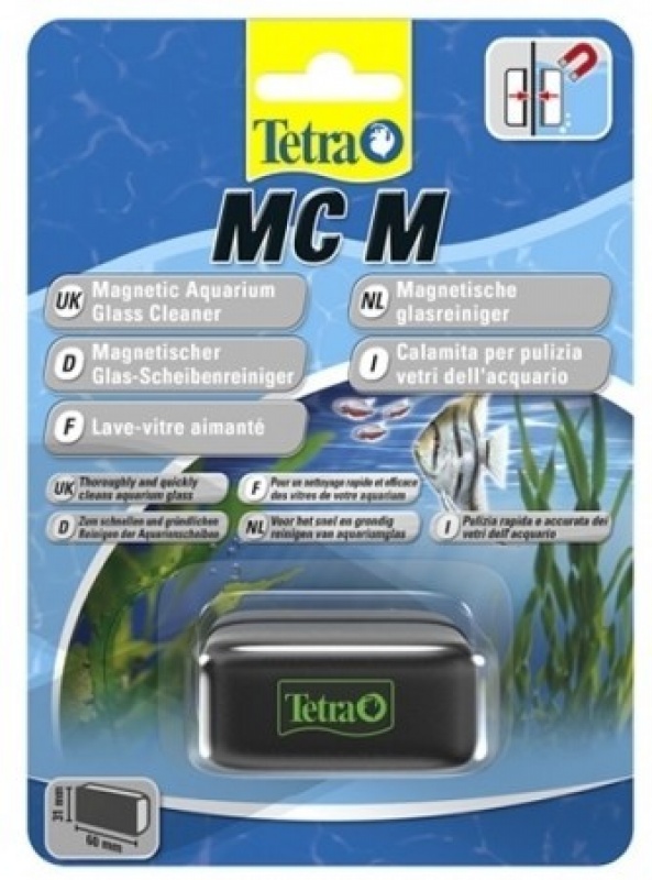 Магнитный стеклоочиститель (Tetra) Magnet Cleaner M 60*31мм