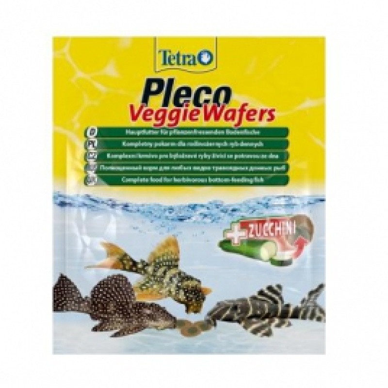 Tetra Pleco Veggie Wafers 15 гр для донных рыб