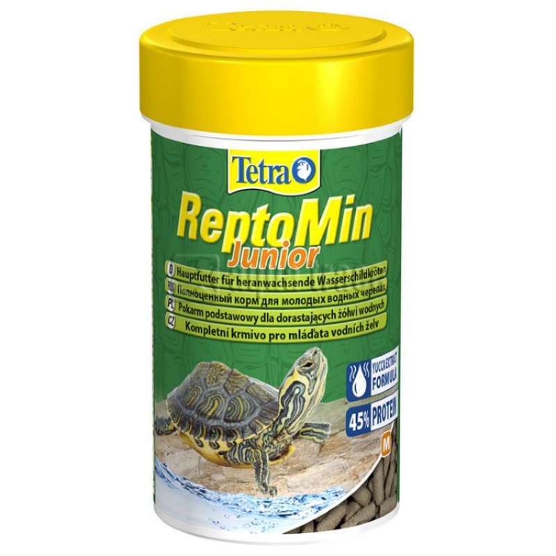 Tetra ReptoMin Junior 100мл	Корм для молодых черепах