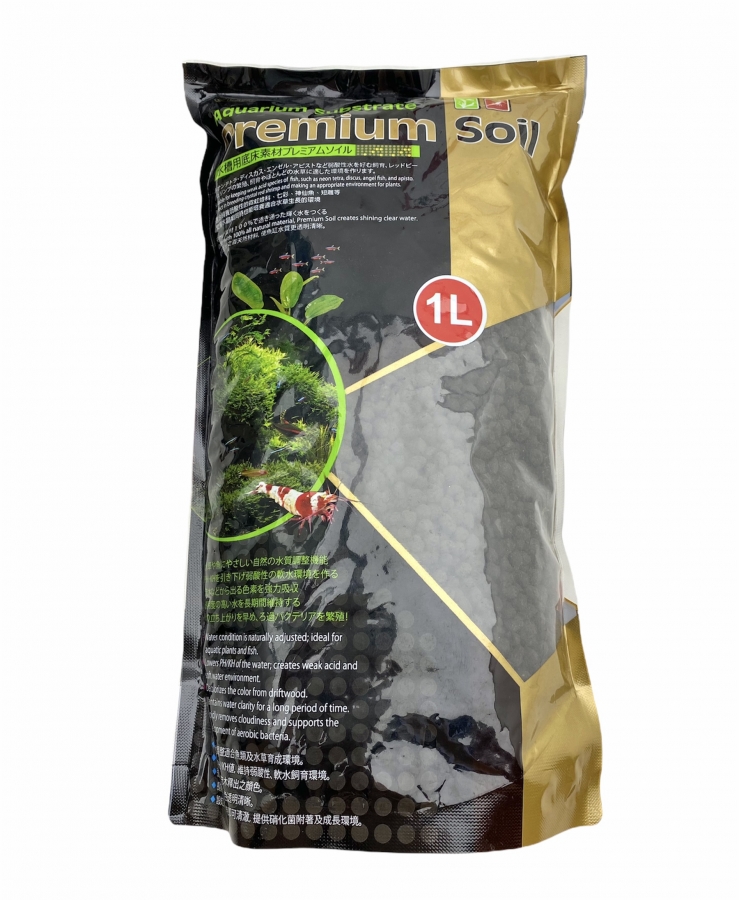 Субстрат 1 л гранулы 1,5-3,5 мм для акв.растений и креветок премиум класса