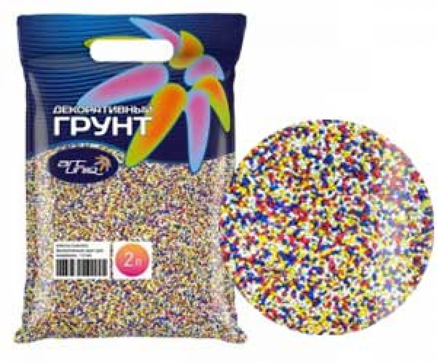 ArtUniq 3 кг ColorMix Confetti  - Декоративный грунт для аквариума "Конфетти", 1-2 мм 2 л