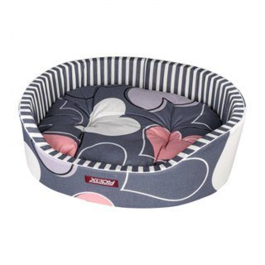 Лежак Ксоди Премиум (хлопок) №2 Сердца, 49*38*16 см