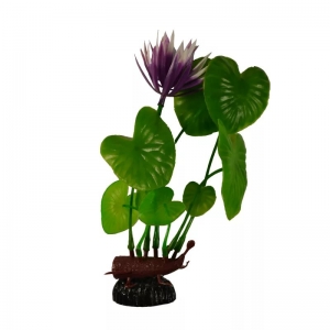 Растение Plant 013 Лилия зеленая с цветком, 20 см
