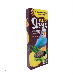 Snax Plus: Зерновые палочки д/птиц с тропическими фруктами  3 шт