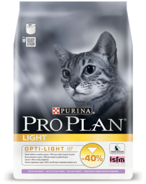 ПроПлан 1,5 кг LIGHT Индейка для кошек