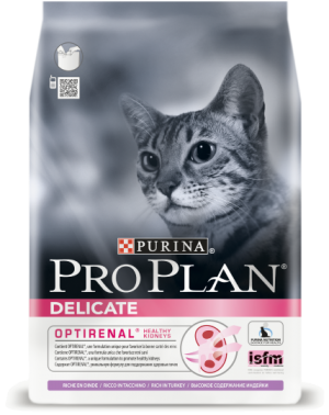 Корм ПроПлан DELICATE для кошек с чувствительным пищеварением Индейка