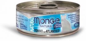 Monge Cat 80 гр Natural консервы для кошек атлантич.тунец