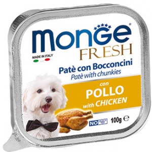 Monge Dog Fresh 100 г консервы для собак курица