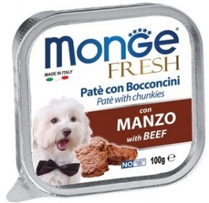 Monge Dog Fresh 100 г консервы для собак говядина