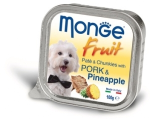 Monge Dog Fresh 100 г консервы для собак свинина ананас