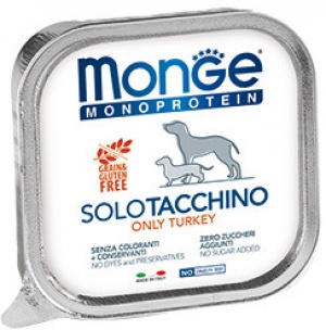 Monge Dog 150 г Monoproteico Solo паштет из индейки консерва д/собак