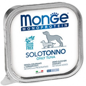 Monge Dog 150 г Monoproteico Solo паштет из тунца консерва д/собак
