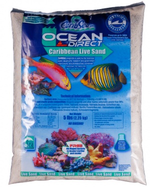 Грунт Carib Sea Ocean Direct Oolite живой оолитовый песок 0,1-0,7мм 9,07кг