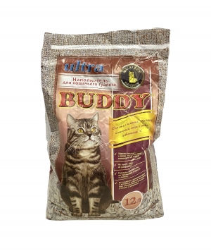Бадди Ультра 12 л (6 кг) Впитывающий наполнитель д/кошек