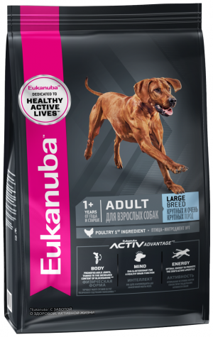 Eukanuba 3 кг для взрослых собак крупных пород