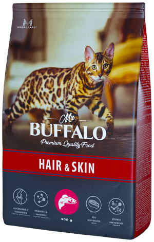 Mr.Buffalo 400 г ADULT HAIR & SKIN для кошек лосось ( B110 ) 78687
