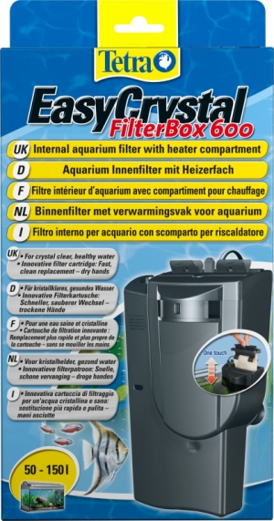Фильтр (Tetra) внутр."EasyCrystal" FilterBox 600 для аквариумов 50–150л, 600л/ч
