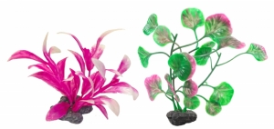 Растение мини Tetra DecoArt Plant XS M Pink Refil 6см розовое (6шт)